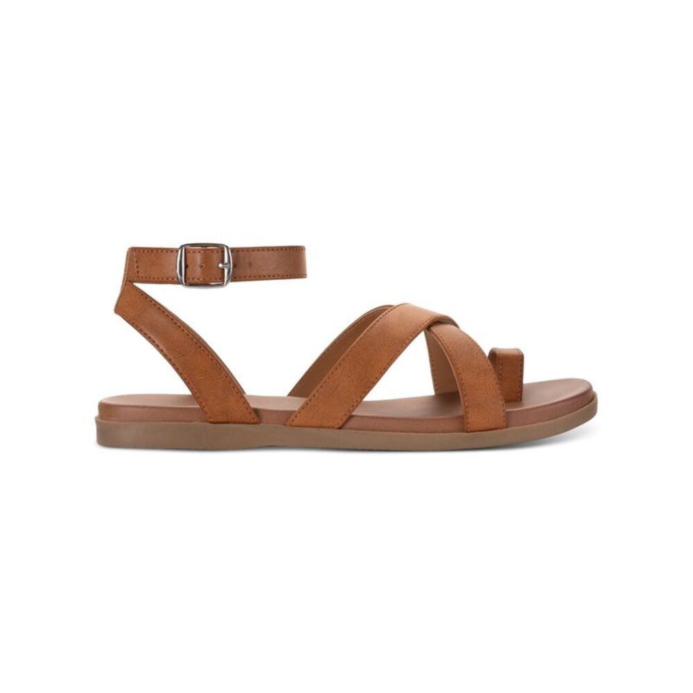 STYLE & COMPANY Womens Brown Criscross Straps Lianaa Toe Sandals Shoes 5.5 M